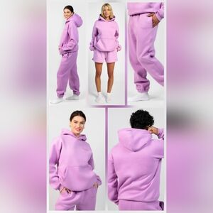 3-PC SeT ❤️NIP❤️ Cmfrt SIGNATURE HOODIE and SHORTS S/M Lilac